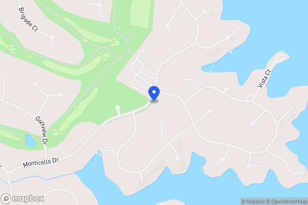 Map of 1161 Monticello Dr