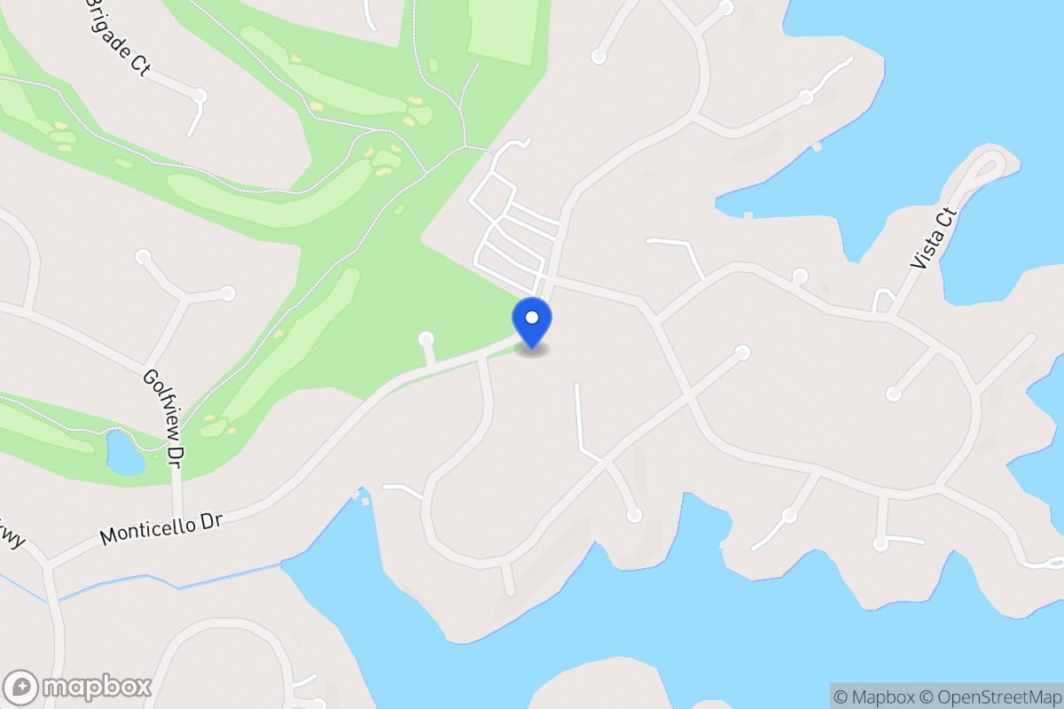 Map of 1162 Monticello Dr