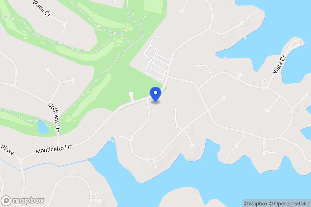 Map of 1163 Monticello Dr