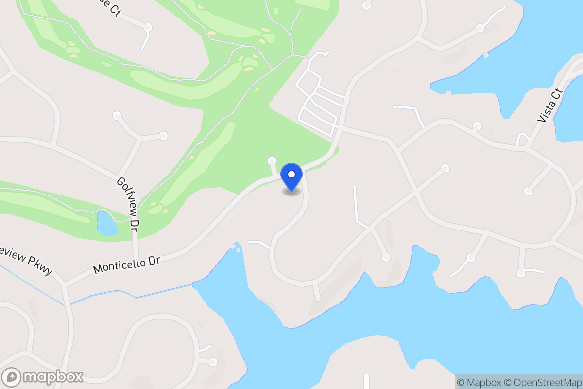 Map of 1204 Monticello Dr
