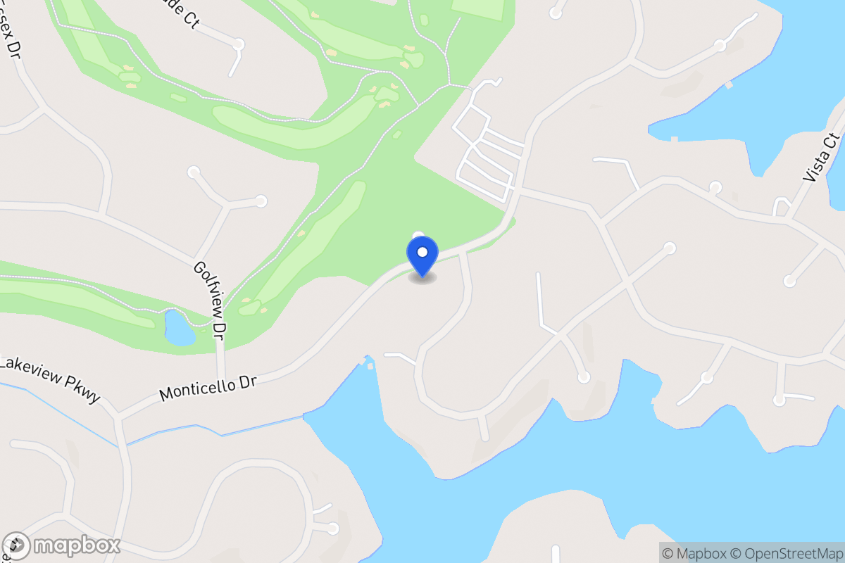 Map of 1205 Monticello Dr