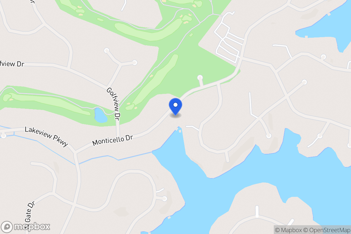 Map of 1209 Monticello Dr