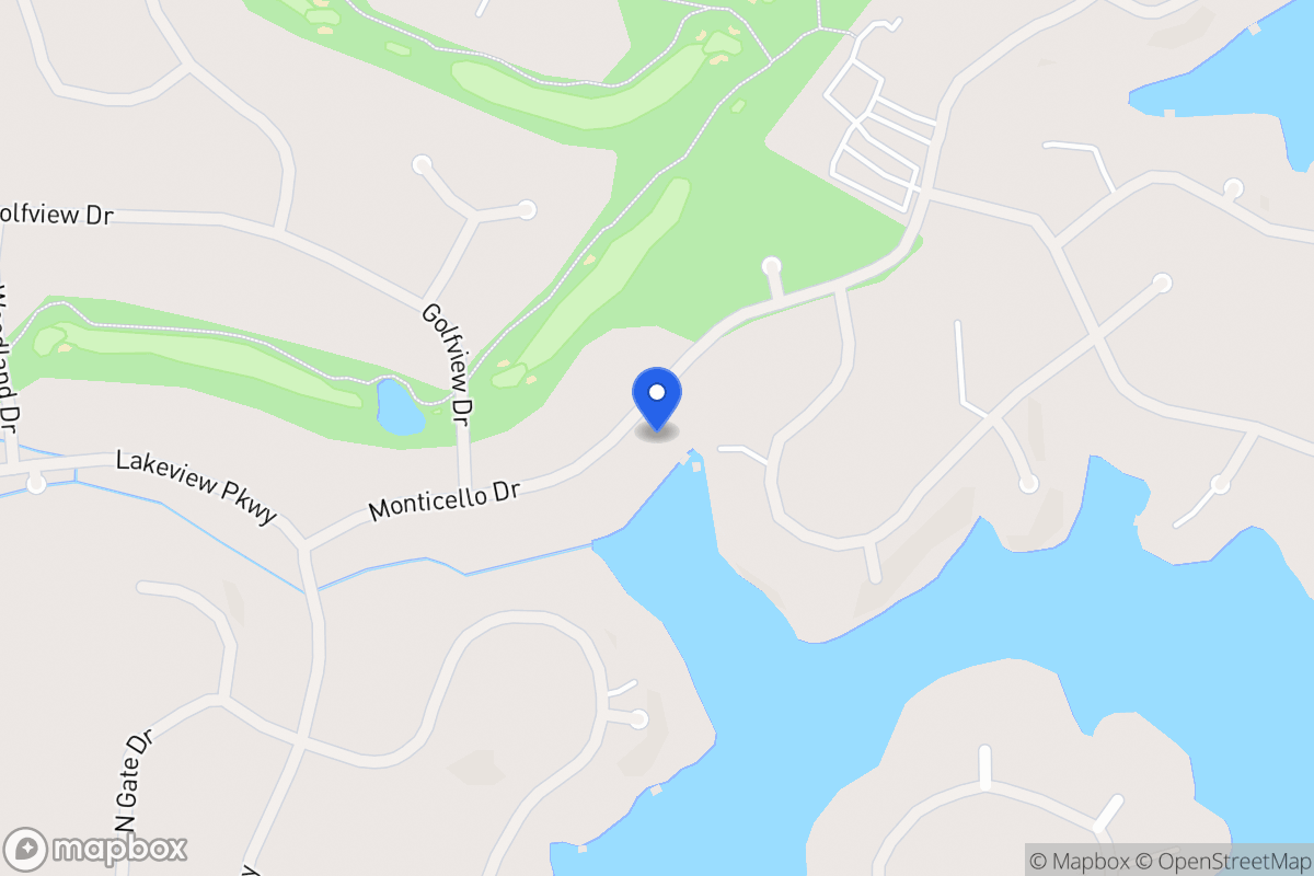 Map of 1210 Monticello Dr