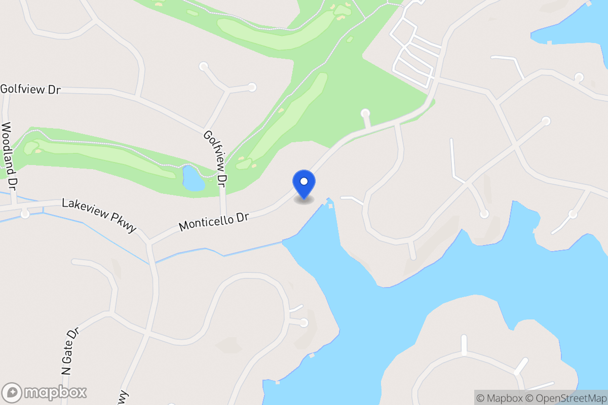 Map of 1211 Monticello Dr