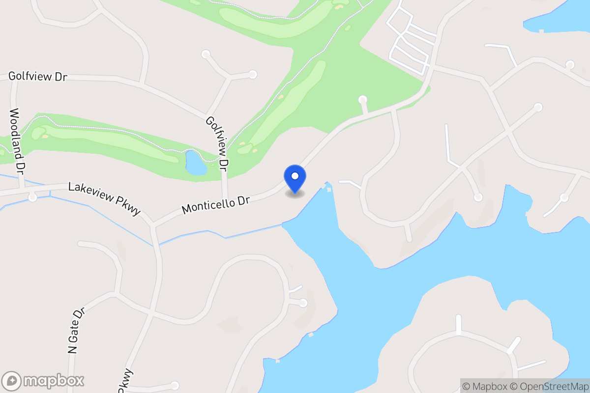 Map of 1212 Monticello Dr