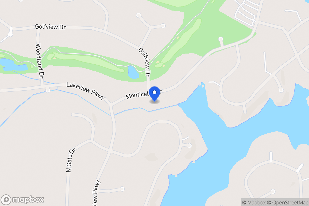 Map of 1215 Monticello Dr