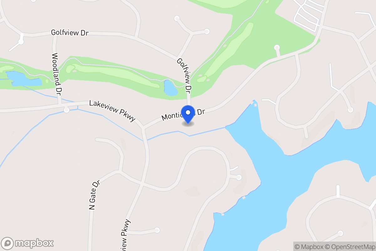 Map of 1216 Monticello Dr