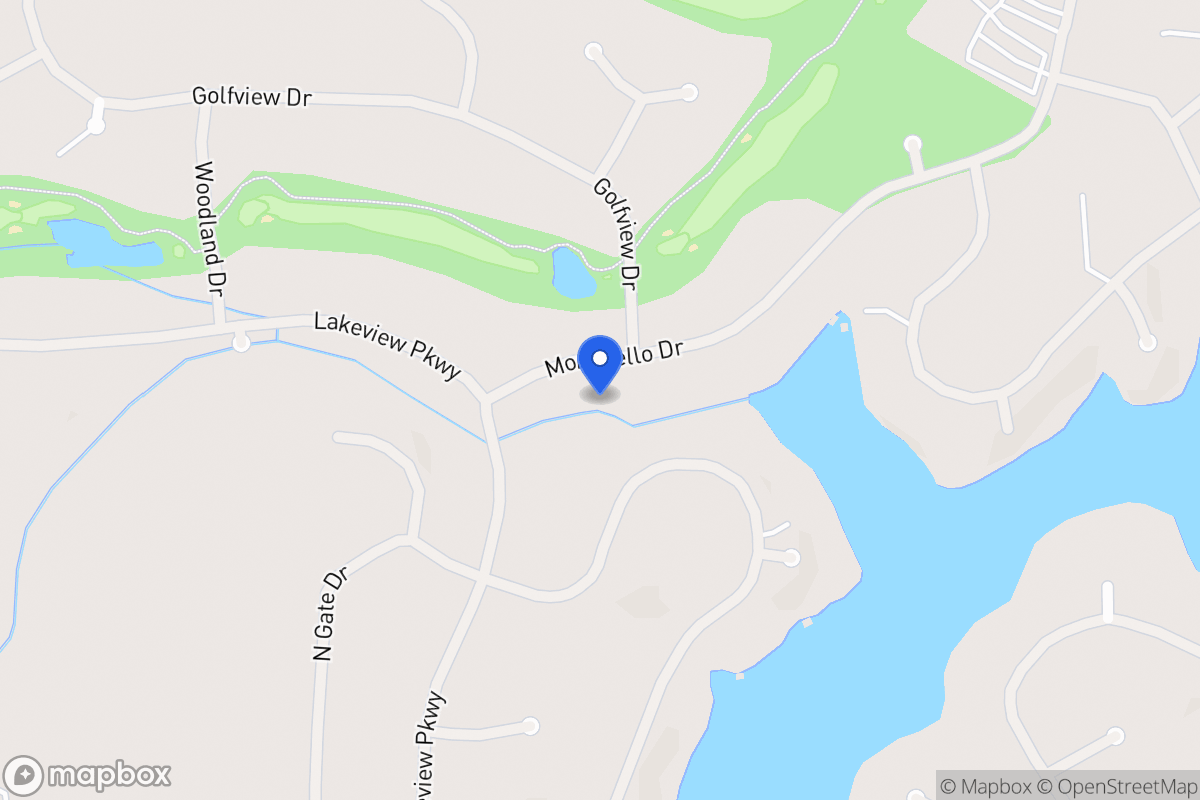 Map of 1217 Monticello Dr