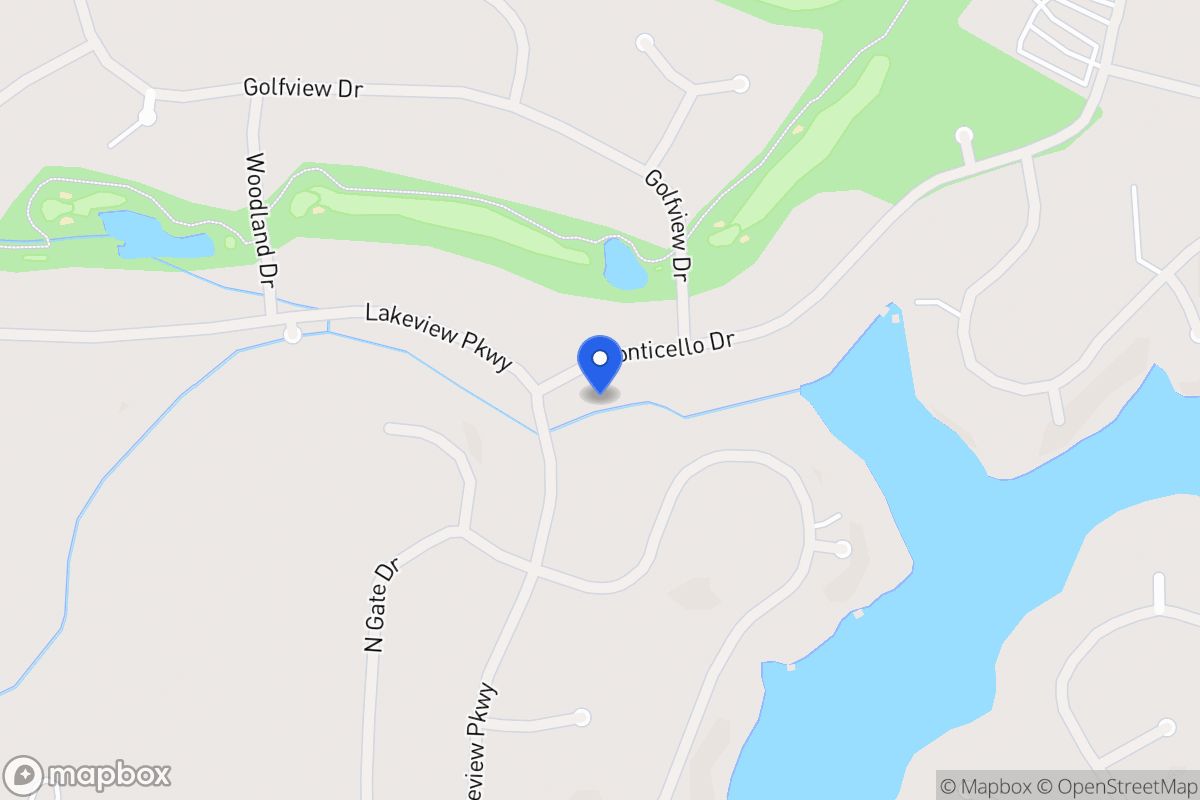 Map of 1219 Monticello Dr