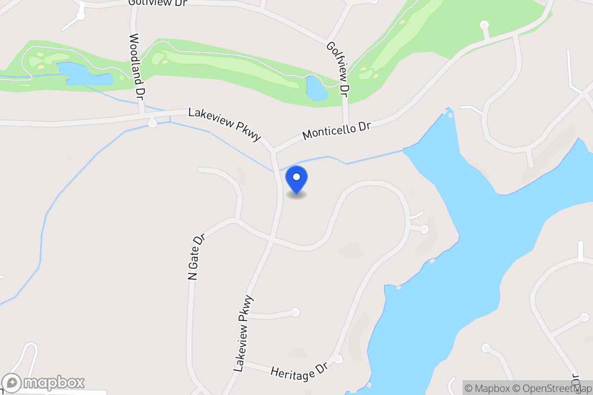 Map of 1222 Lakeview Pkwy