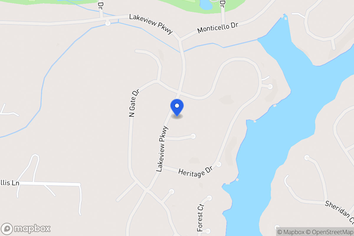 Map of 1227 Lakeview Pkwy