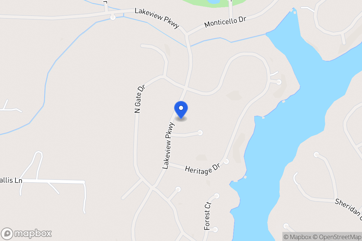Map of 1228 Lakeview Pkwy