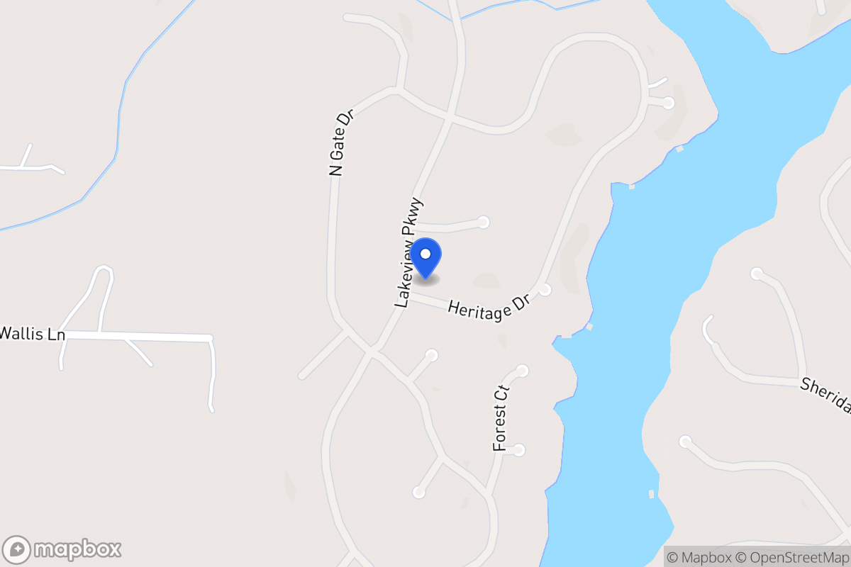 Map of 1238 Lakeview Pkwy