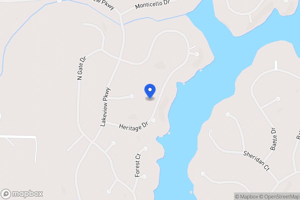 Map of 1245 Heritage Dr