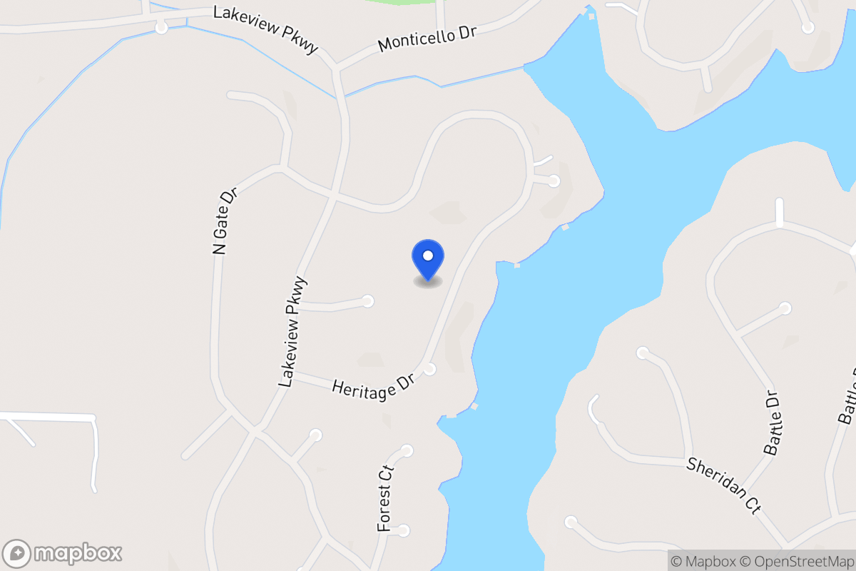 Map of 1247 Heritage Dr