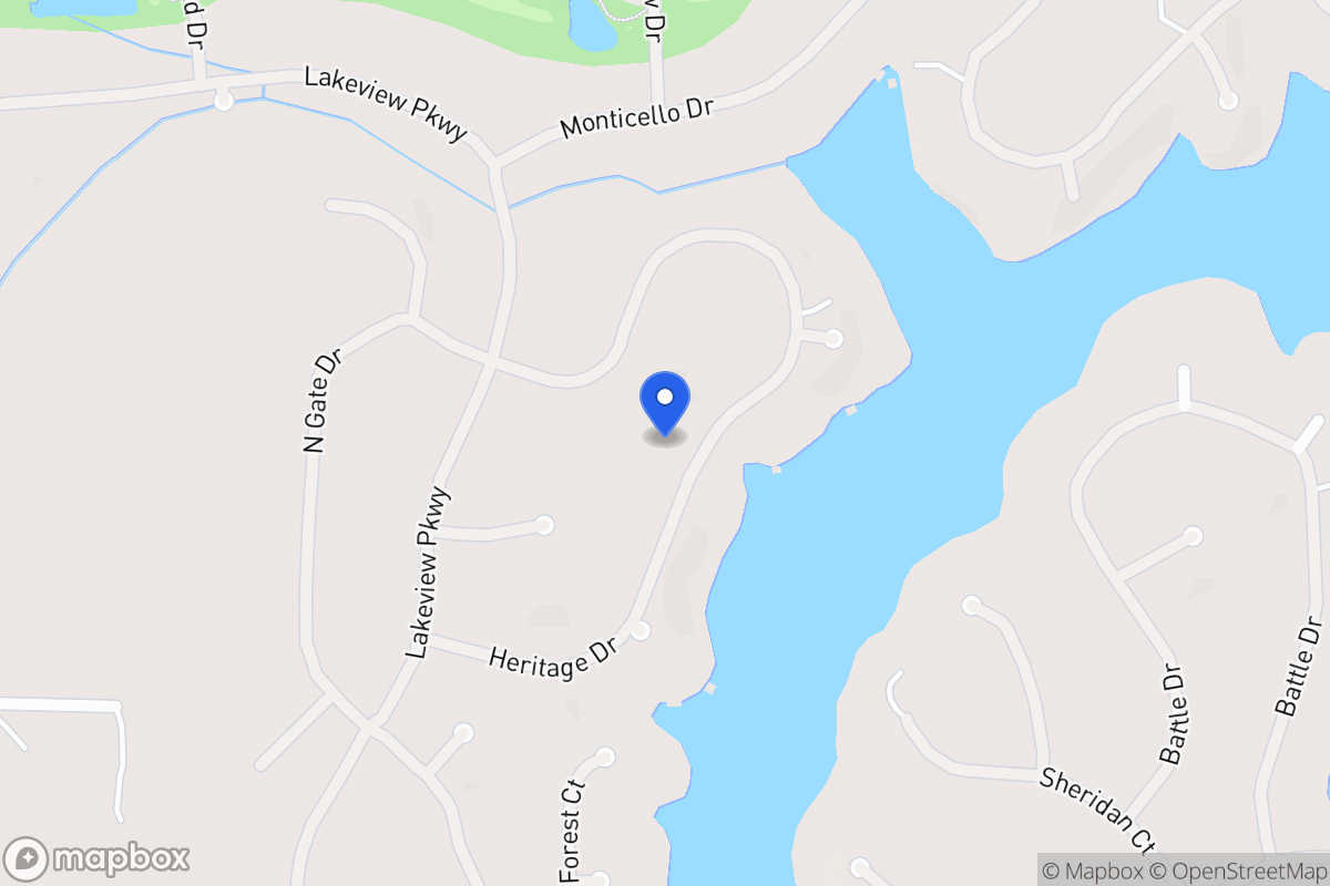 Map of 1248 Heritage Dr