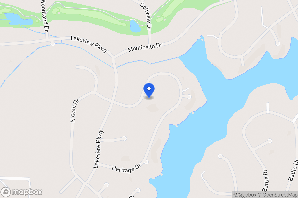 Map of 1261 Heritage Dr