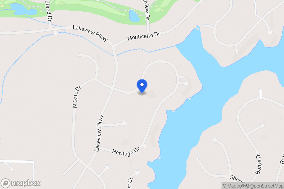 Map of 1262 Heritage Dr