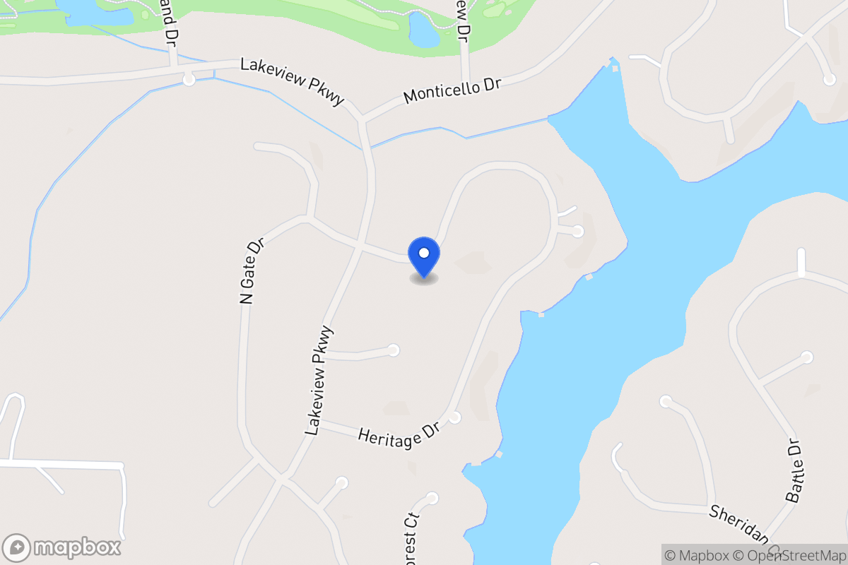 Map of 1264 Heritage Dr