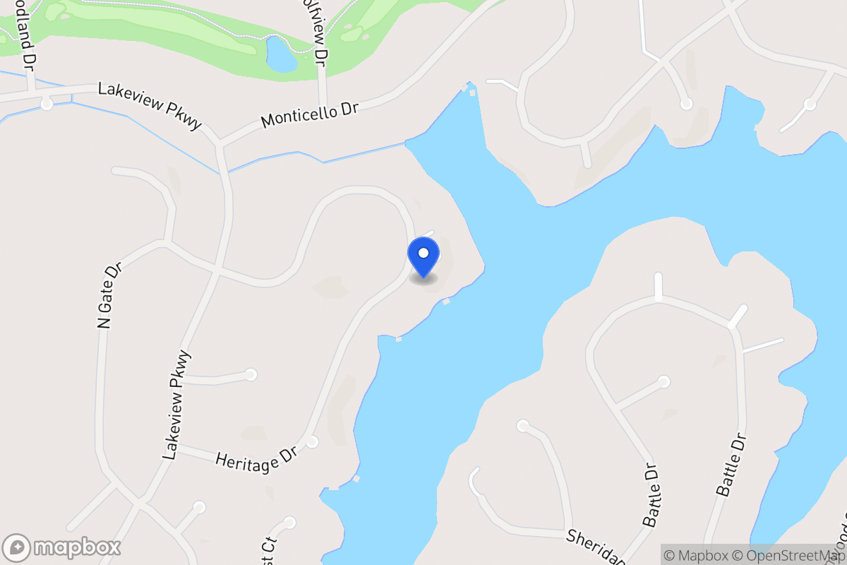 Map of 1283 Heritage Dr