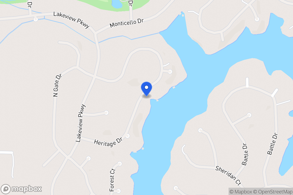 Map of 1286 Heritage Dr