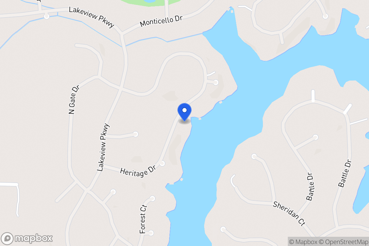 Map of 1287 Heritage Dr