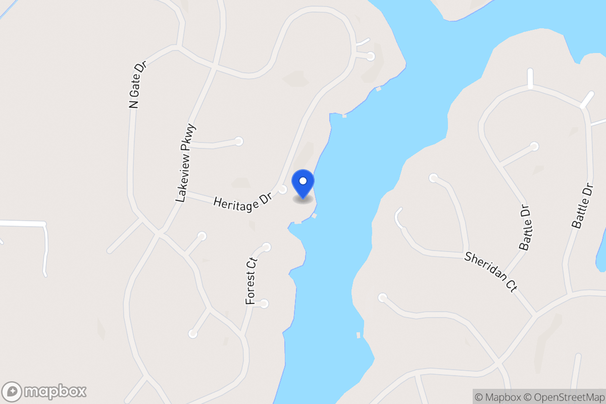 Map of 1293 Heritage Dr