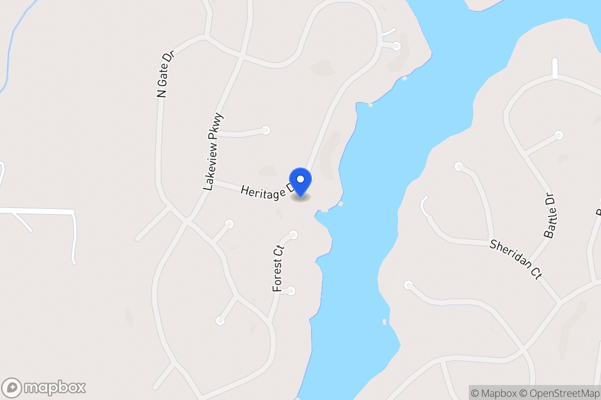 Map of 1295 Heritage Dr