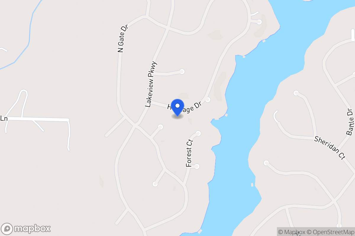 Map of 1298 Heritage Dr