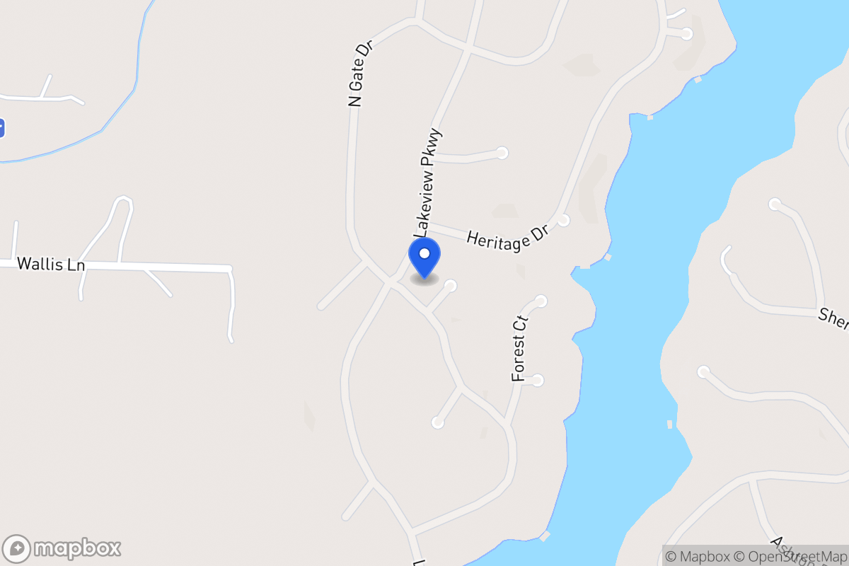 Map of 1302 Southgate Dr