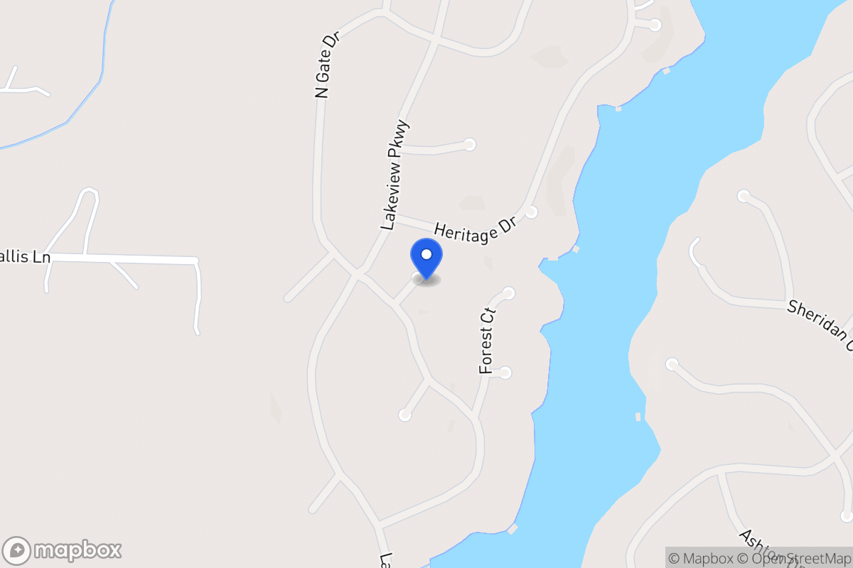 Map of 1304 Oak Pl