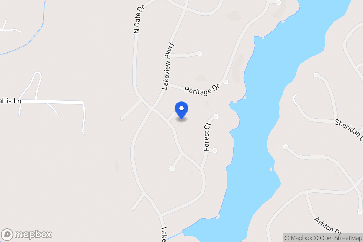 Map of 1305 Oak Pl
