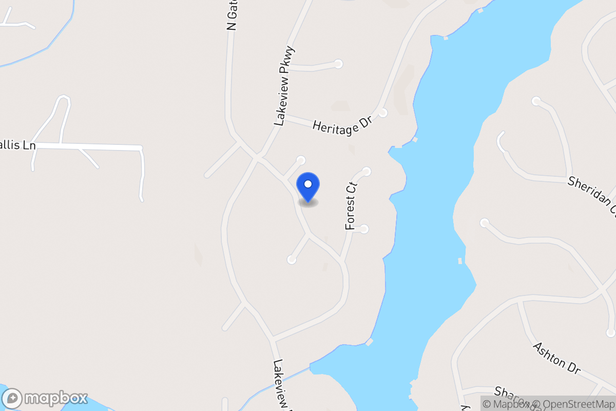 Map of 1307 Southgate Dr
