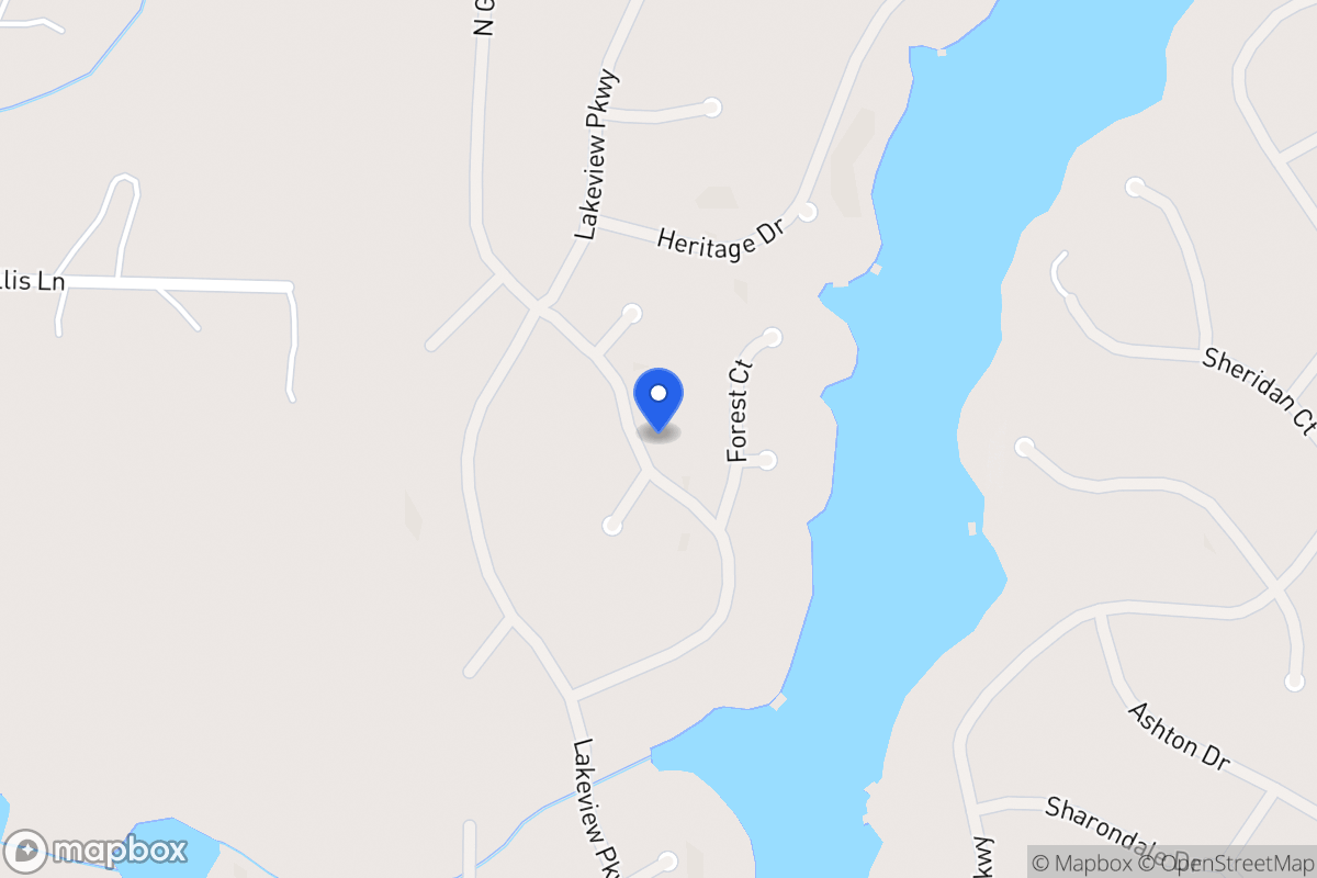 Map of 1308 Southgate Dr