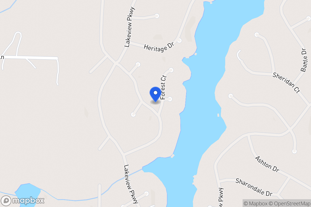Map of 1310 Forest Ct