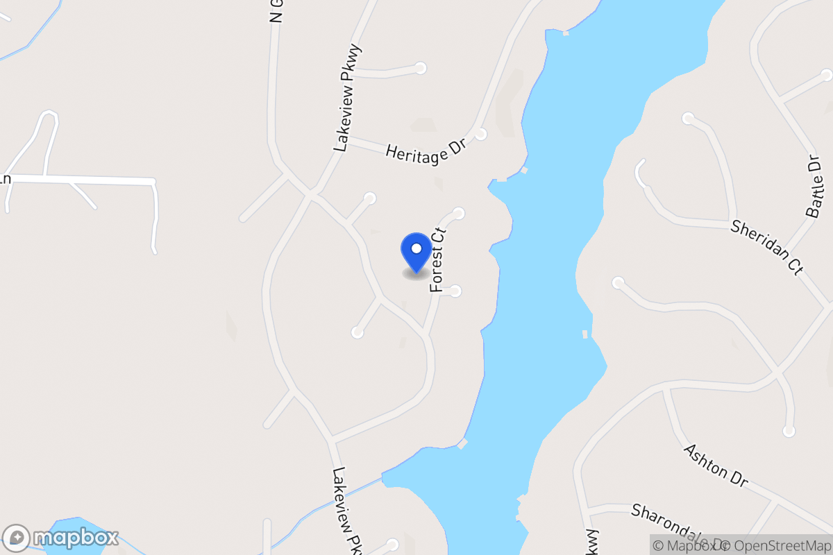 Map of 1311 Forest Ct