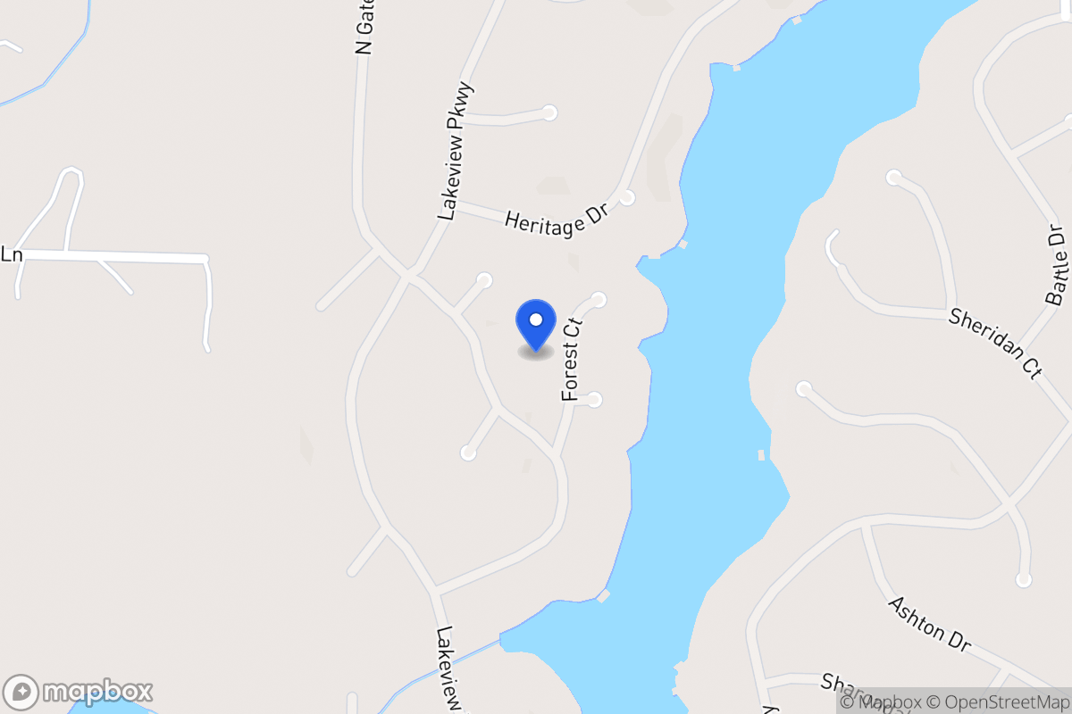 Map of 1312 Forest Ct