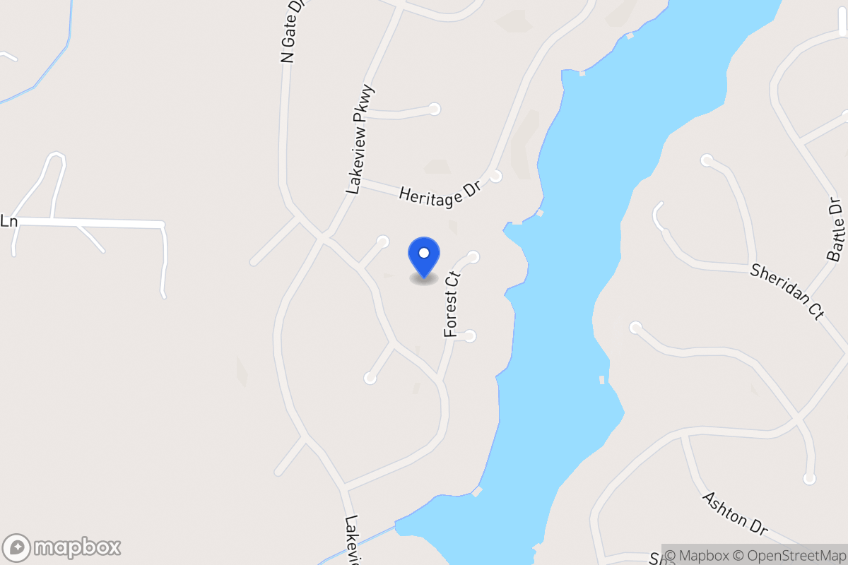 Map of 1313 Forest Ct