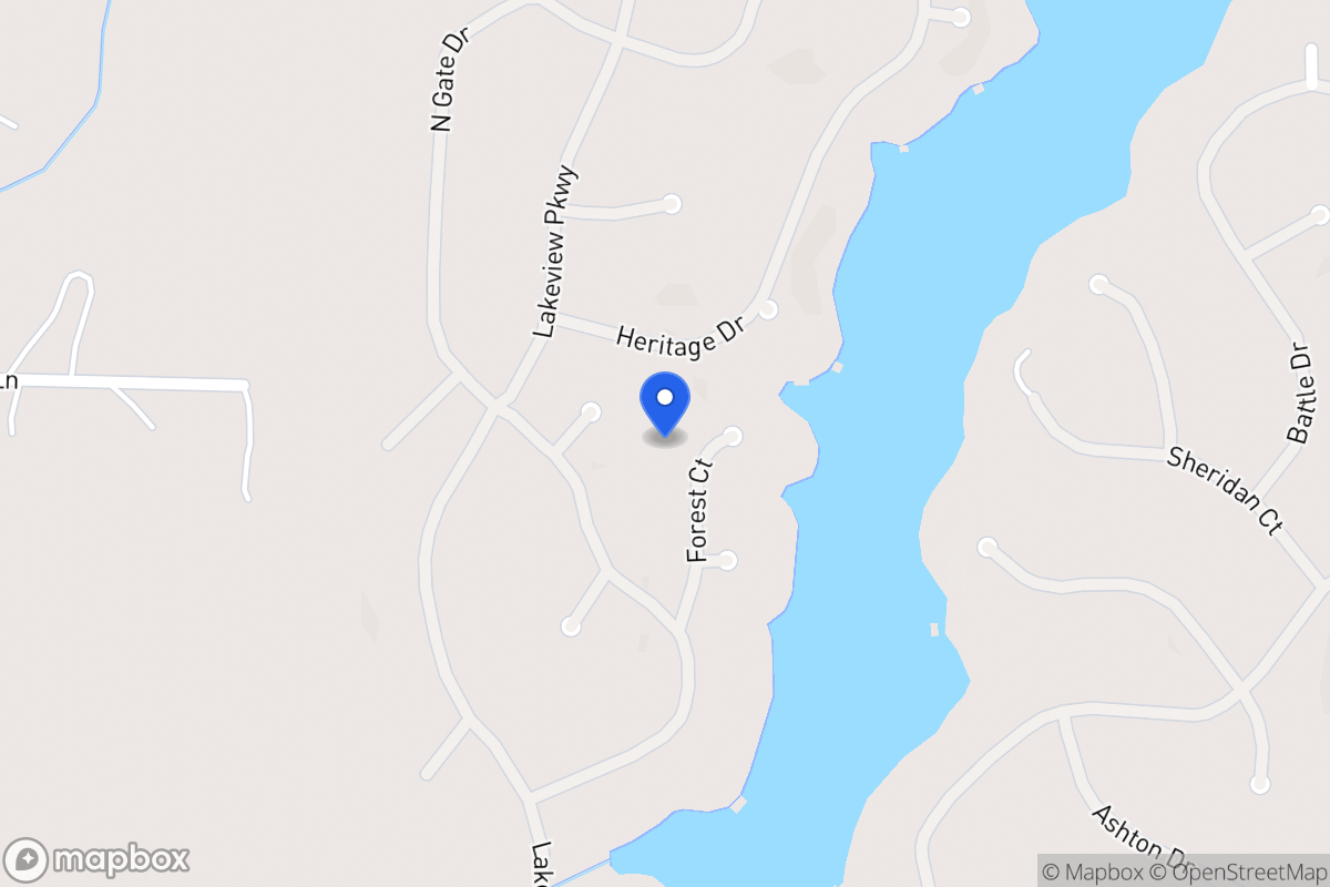 Map of 1314 Forest Ct