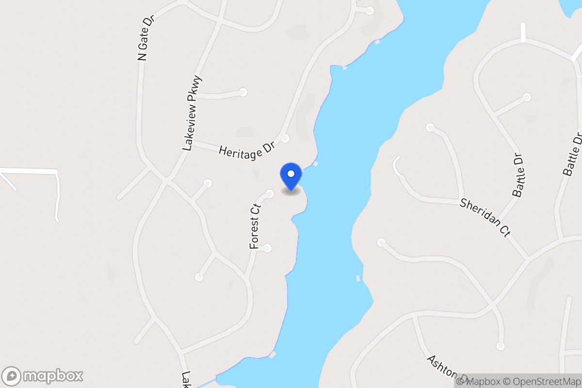 Map of 1318 Forest Ct