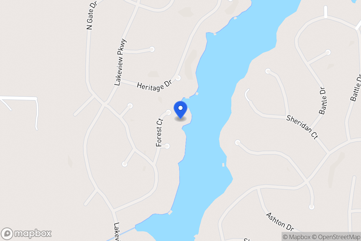 Map of 1319 Forest Ct