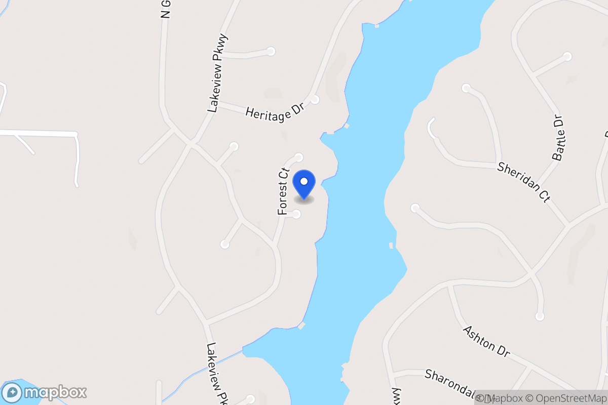 Map of 1322 Forest Ct