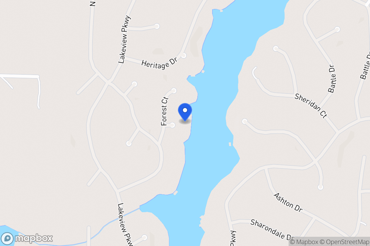Map of 1323 Forest Pl