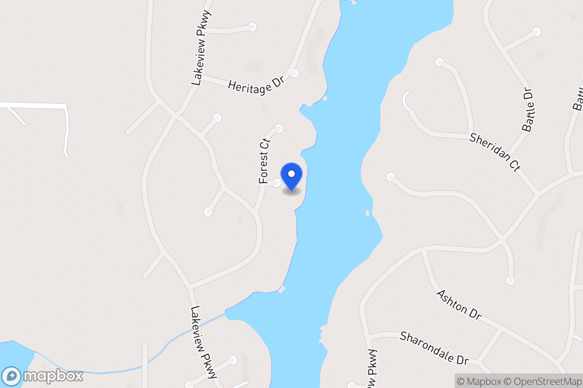 Map of 1324 Forest Pl