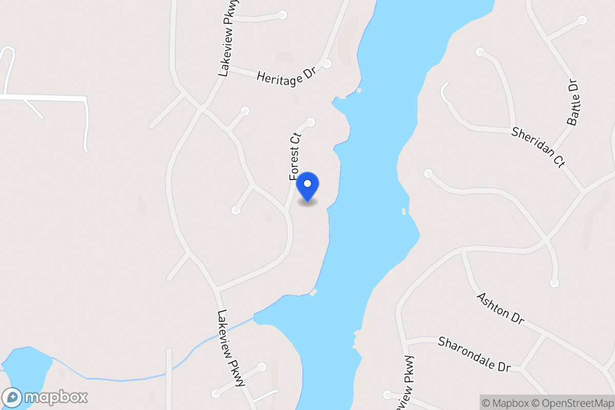 Map of 1326 Forest Ct