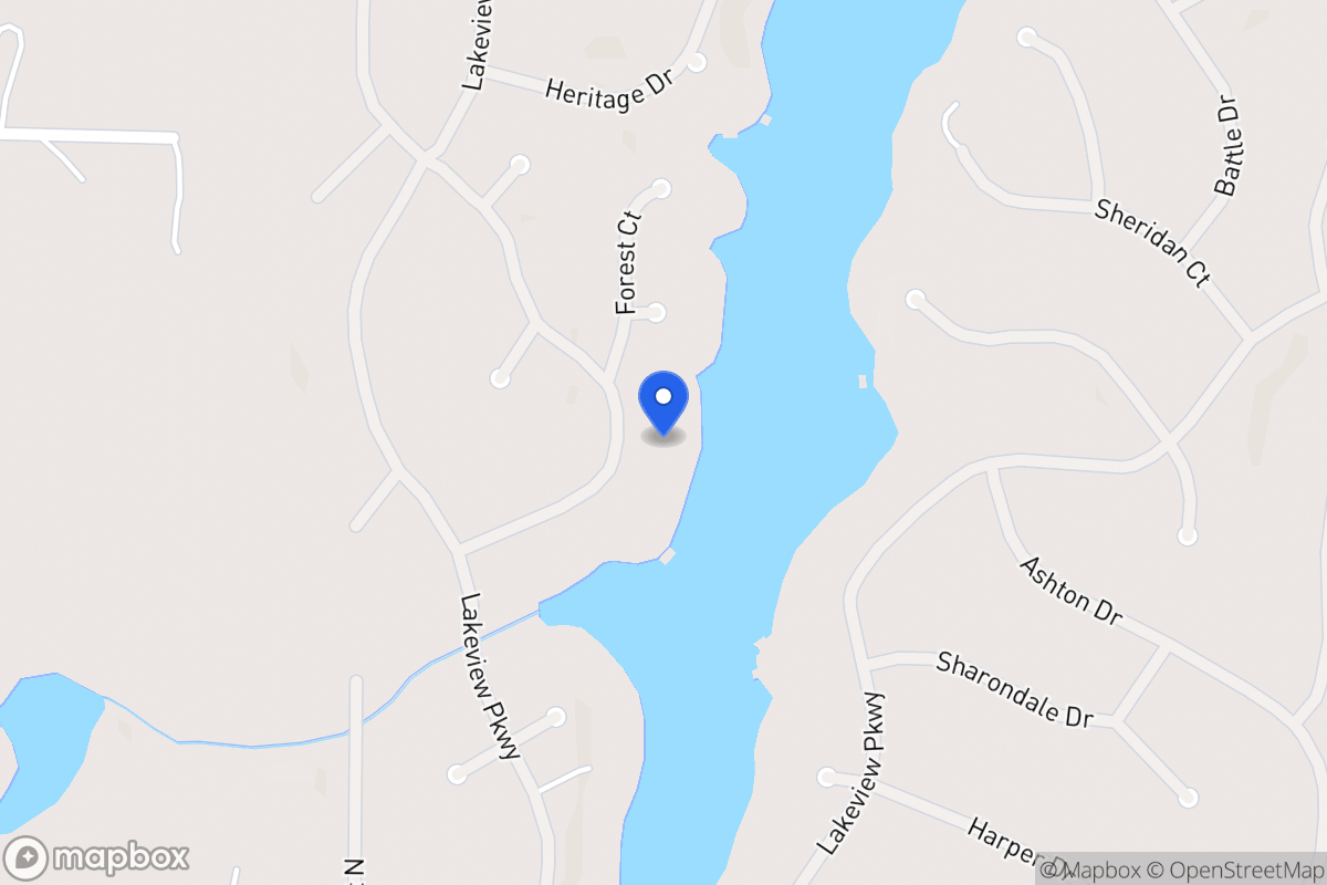 Map of 1328 Southgate Dr