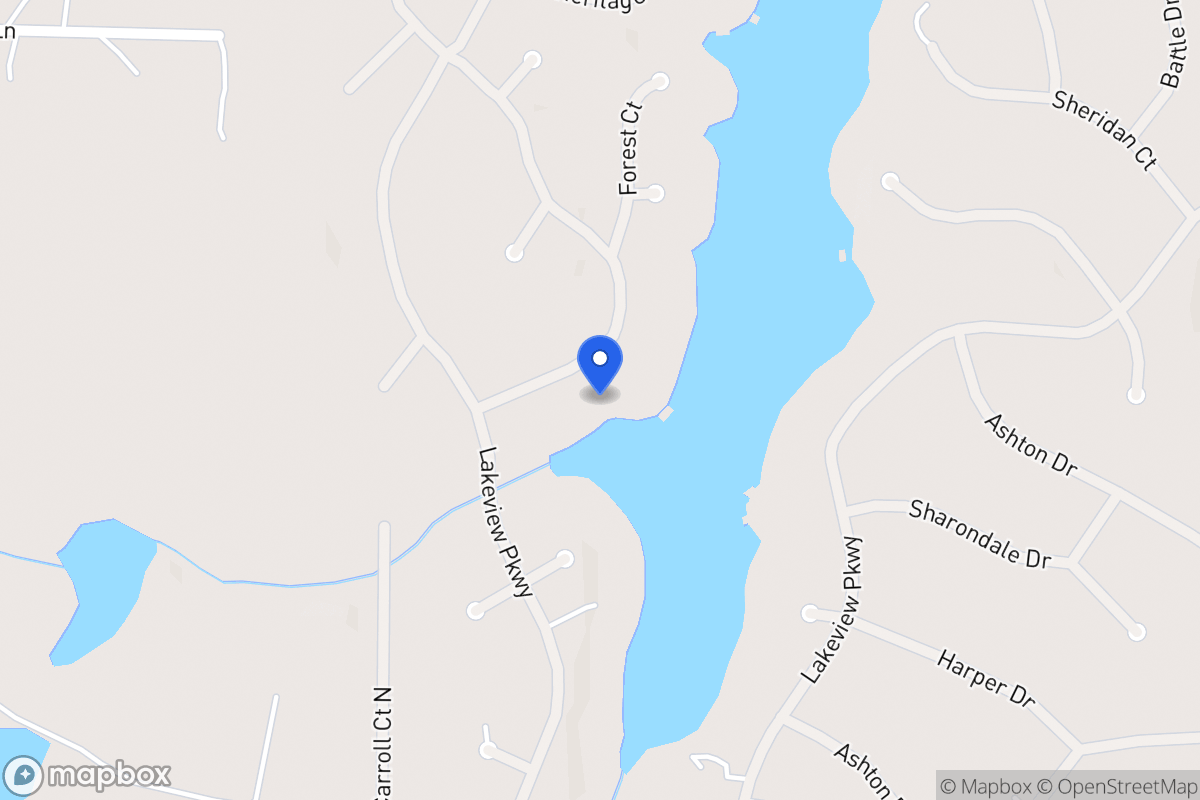 Map of 1332 Southgate Dr