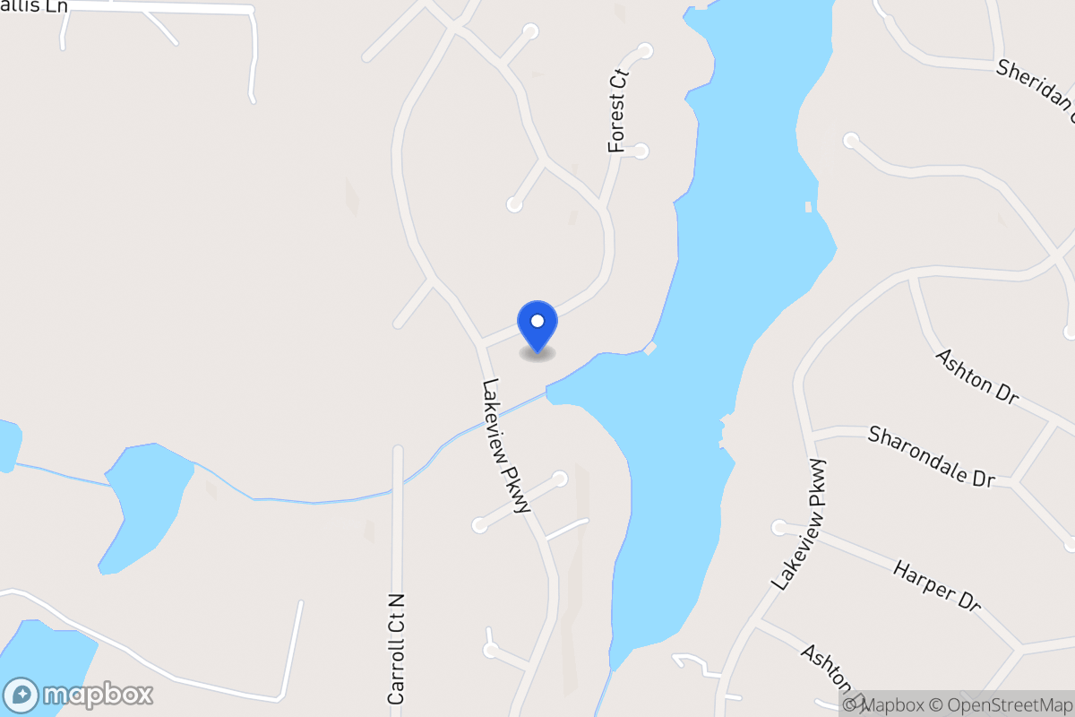 Map of 1334 Southgate Dr