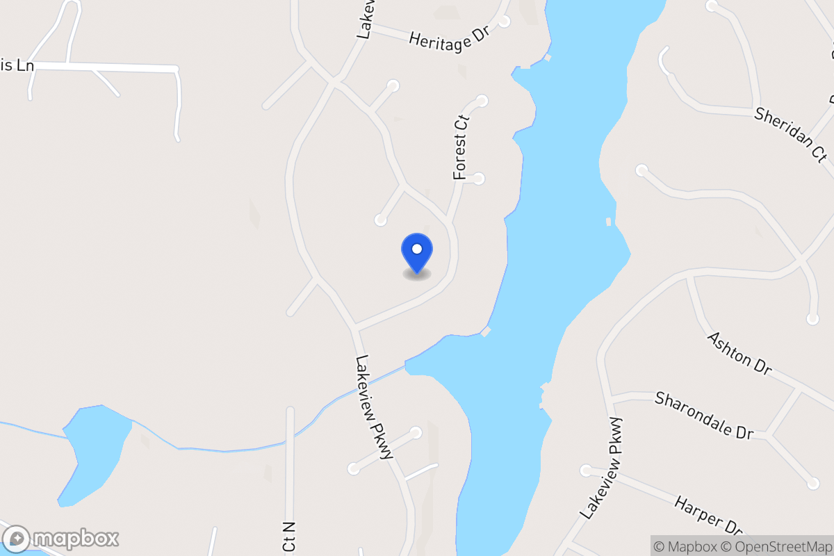 Map of 1338 Southgate Dr