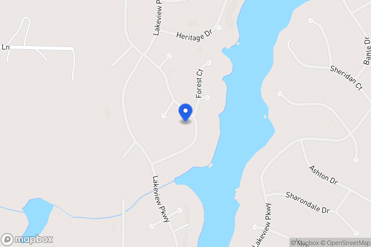 Map of 1340 Southgate Dr